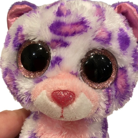 Ty Beanie Boos GLAMOUR 2012 6” JUSTICE Exclusive Glitter Eyes   No Heart Tag - Picture 2 of 9